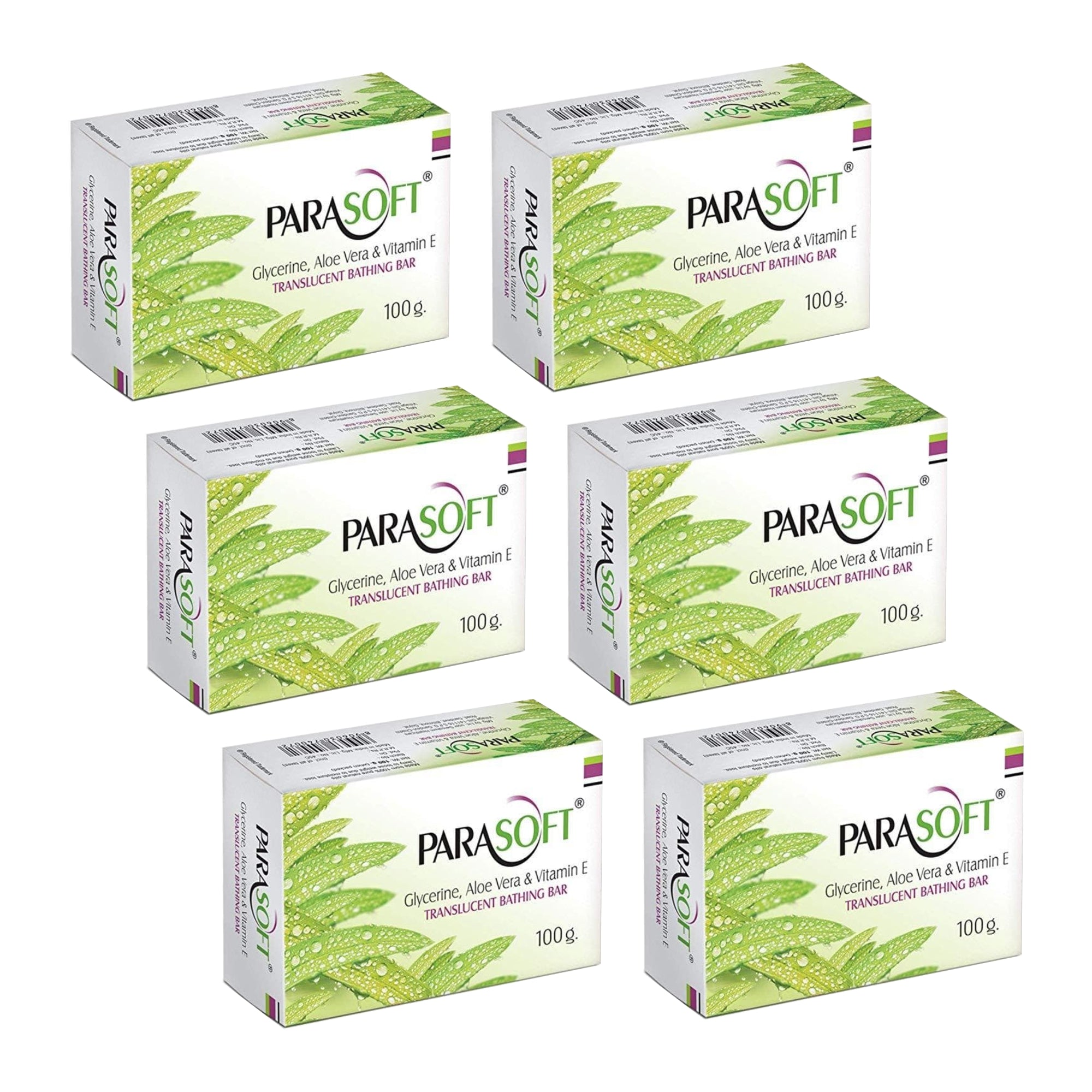 Shoprythm Dry,Parasoft Pack of 6 Salve Parasoft Soap 100g