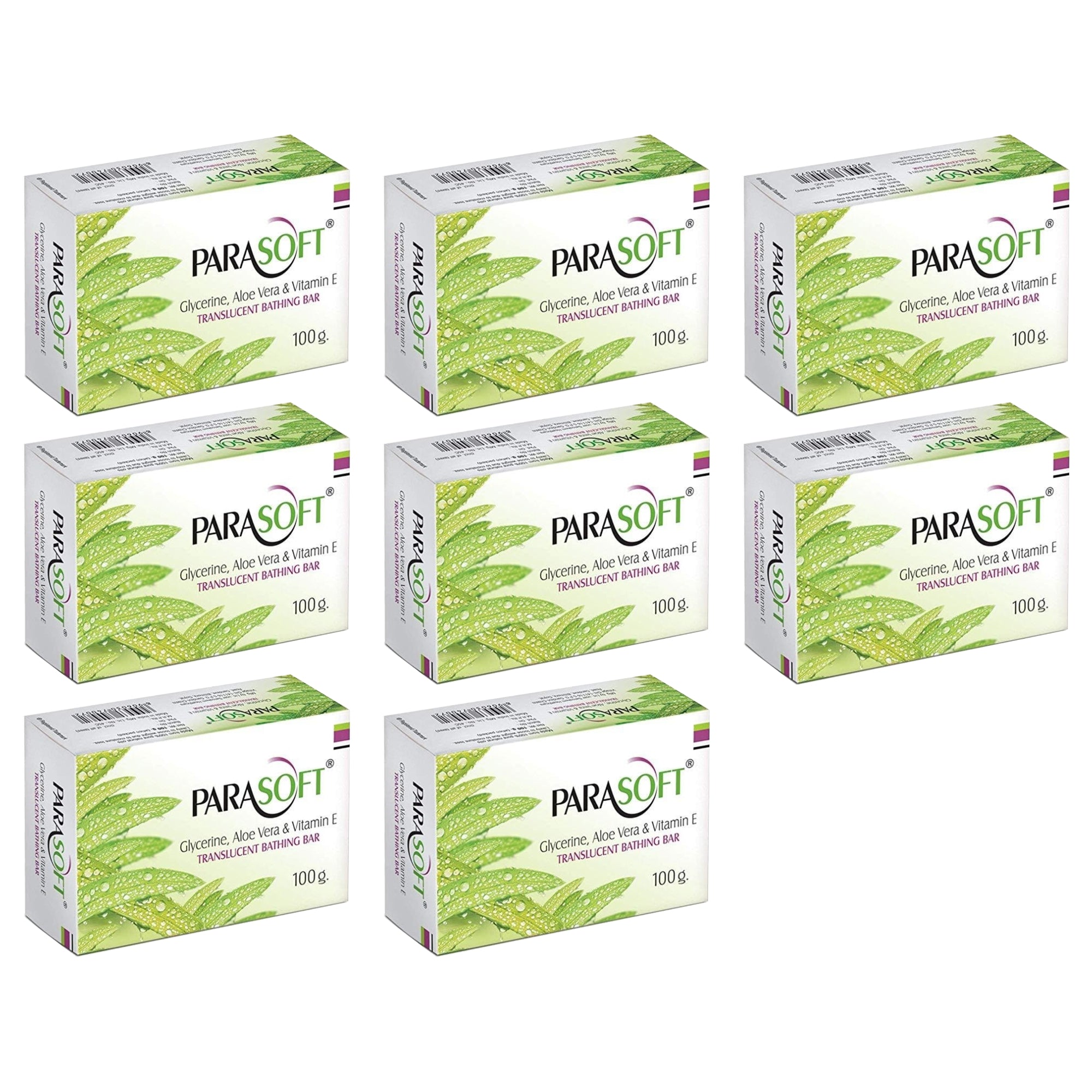 Shoprythm Dry,Parasoft Pack of 8 Salve Parasoft Soap 100g