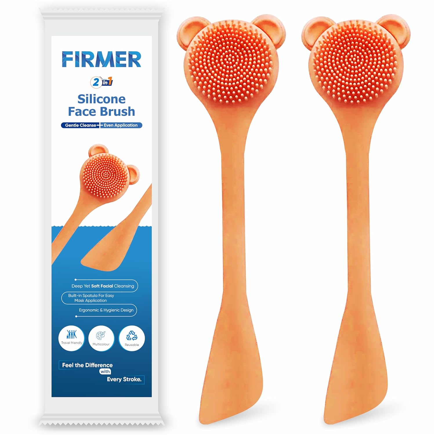 Shoprythm Firmer Pack of 2 2in1 Brush