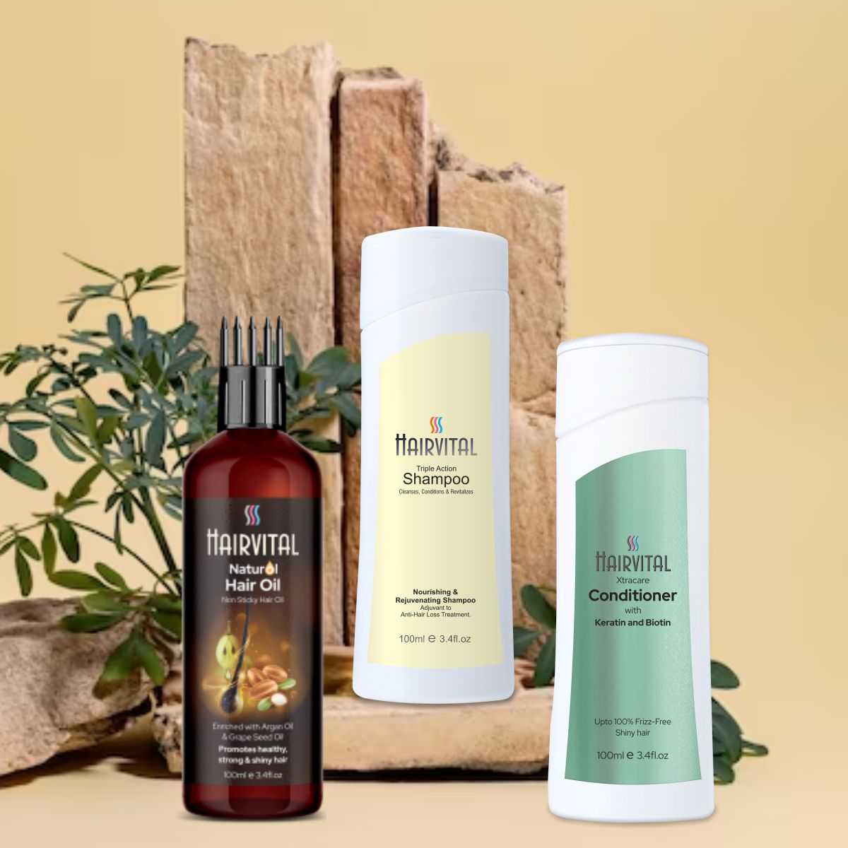 Shoprythm Hairvital, Dry Hair,Anti hair fall oil Hairvital Trio Combo