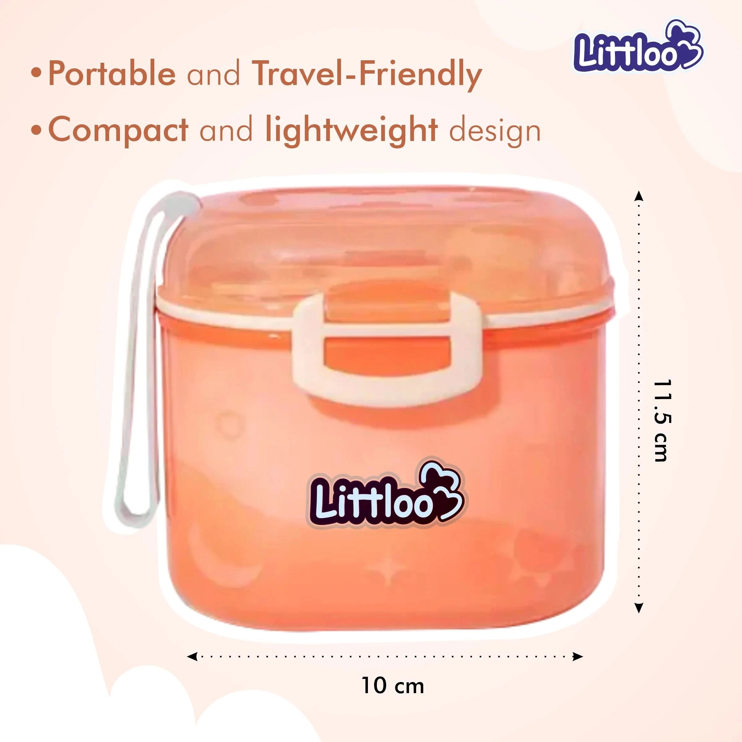 Shoprythm Littloo Baby Formula Box with Spoon and Fork