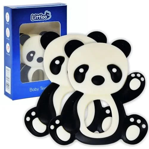 Shoprythm Littloo Black / Pack of 2 Littloo Baby Teether