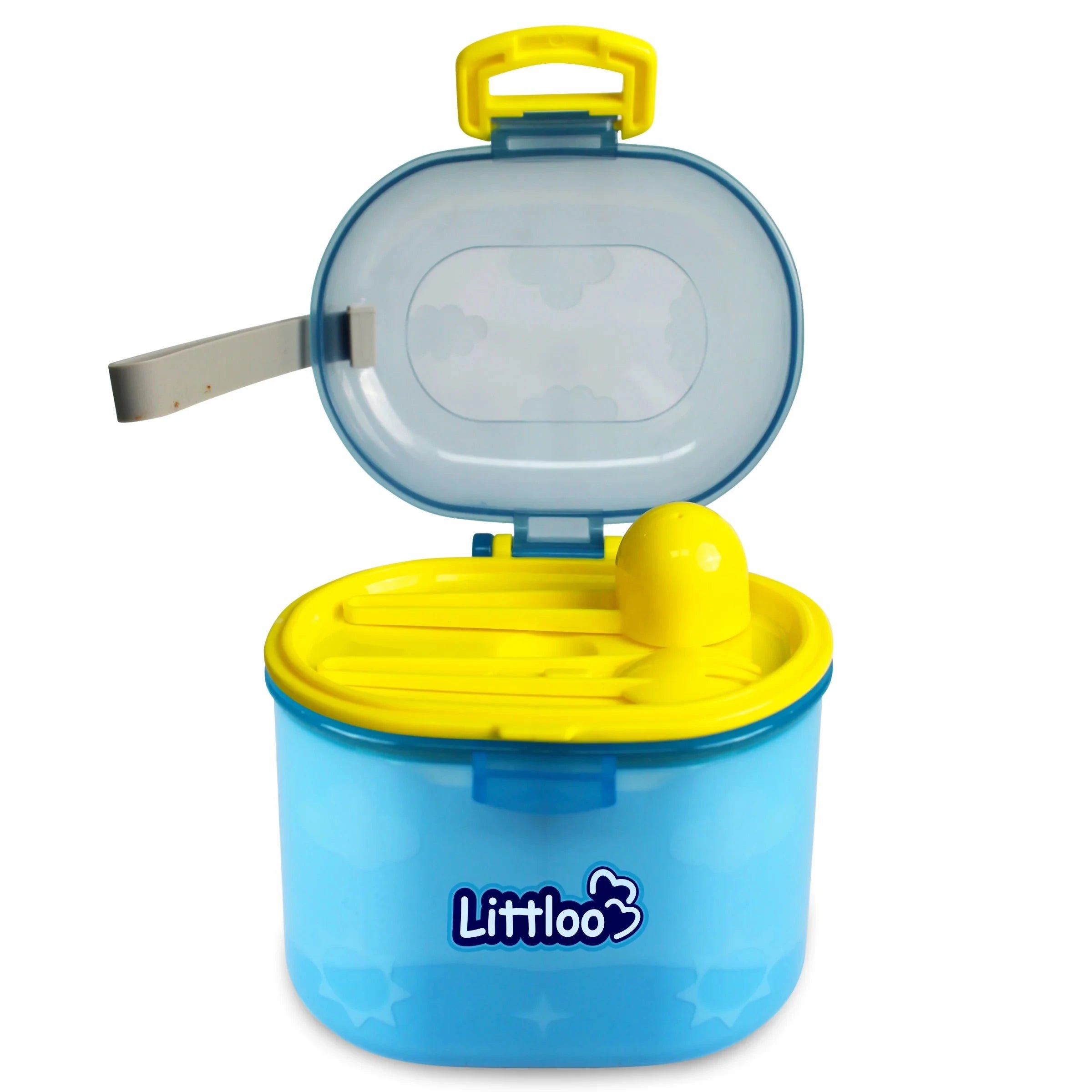 Shoprythm Littloo Blue Baby Formula Box with Spoon and Fork