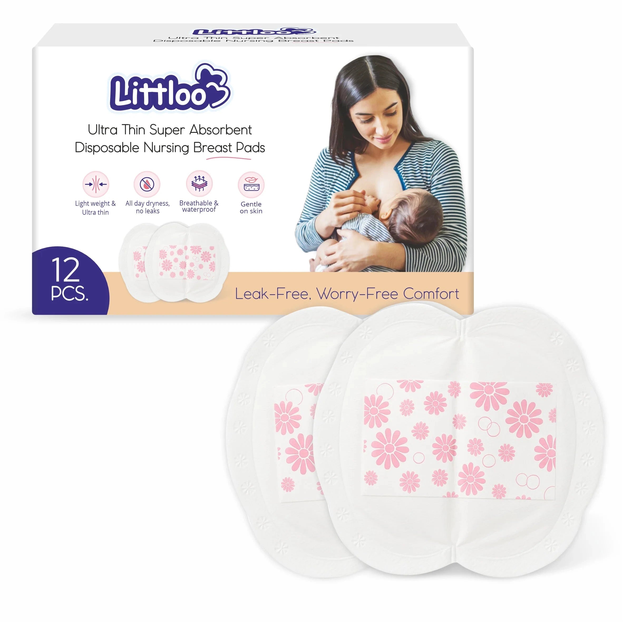 Shoprythm Littloo Pack of 12 Breast Pads