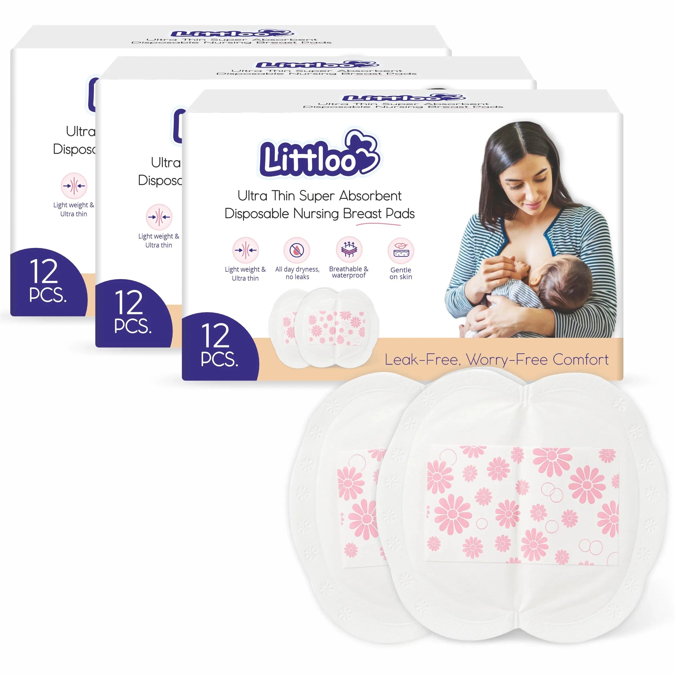 Shoprythm Littloo Pack of 36 Breast Pads