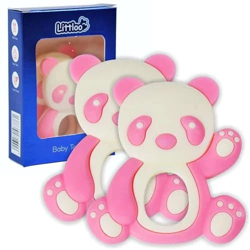 Shoprythm Littloo Pink / Pack of 2 Littloo Baby Teether