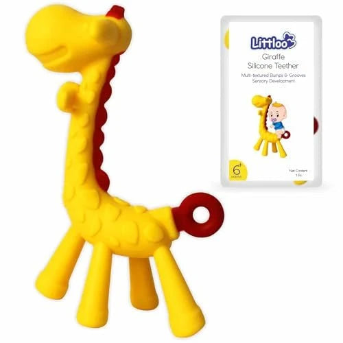 Shoprythm Littloo Yellow Baby Giraffe Teether