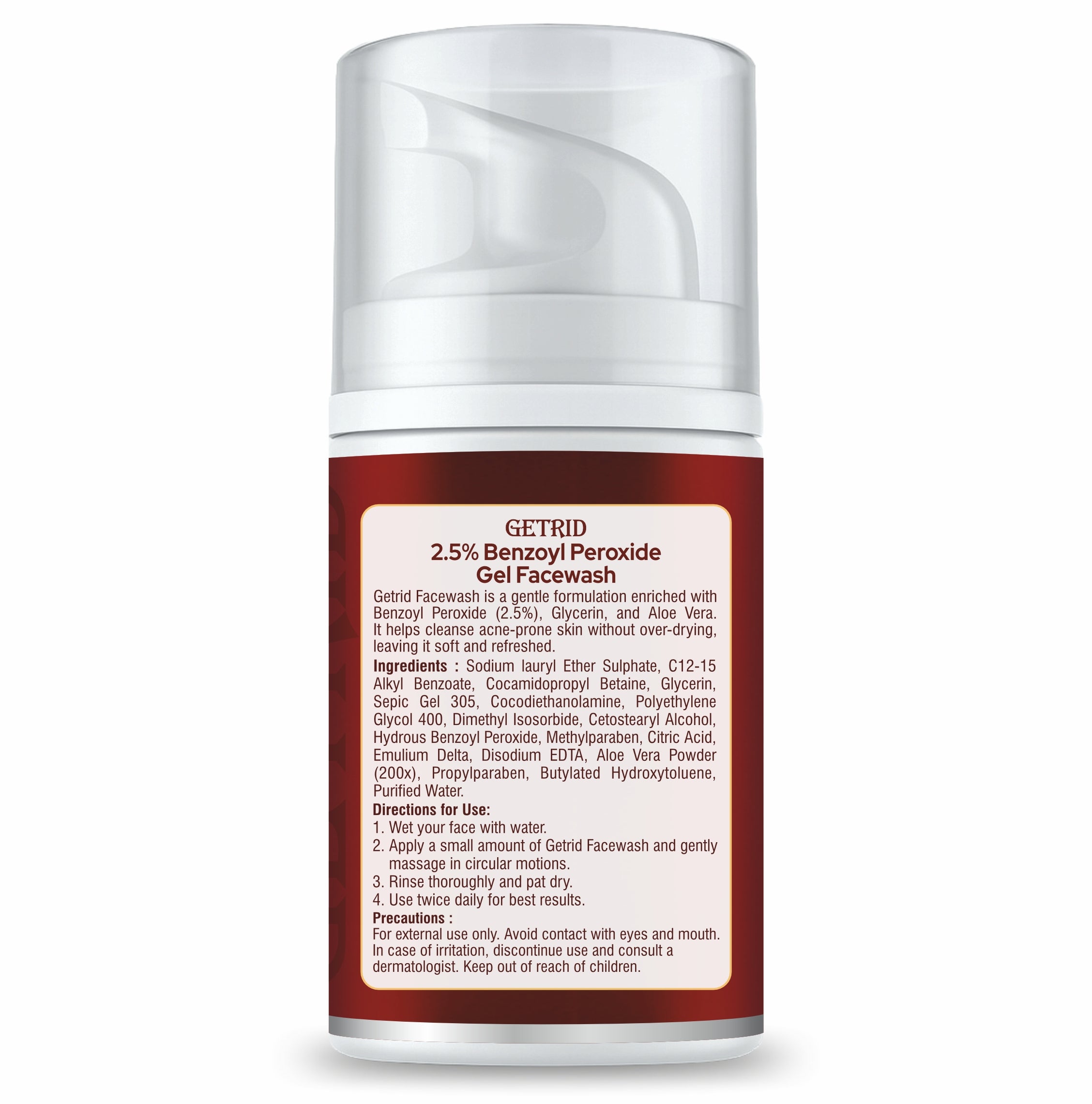 Shoprythm New Arrival 2.5% Benzoyl peroxide face wash