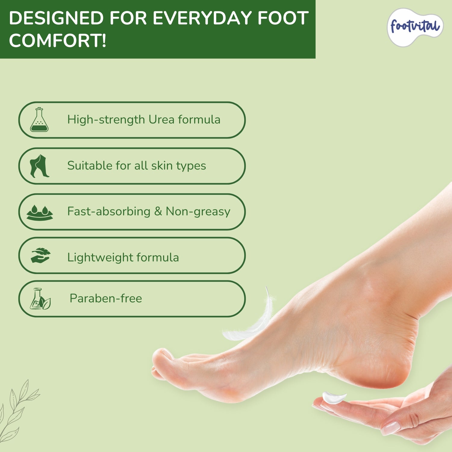 Shoprythm New Arrival,footvital Foot cream with Urea 42%