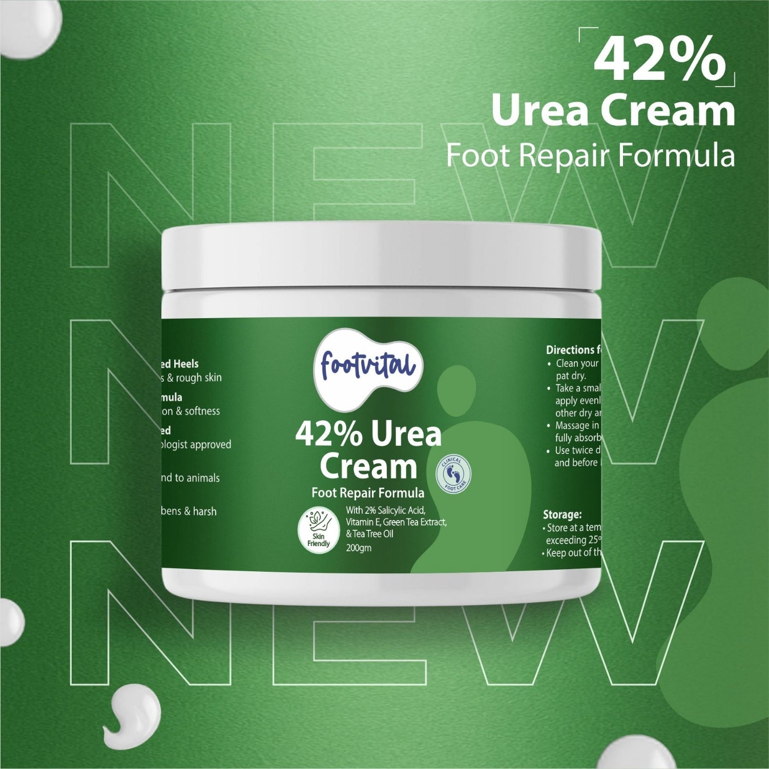 Shoprythm New Arrival,footvital Foot cream with Urea 42%