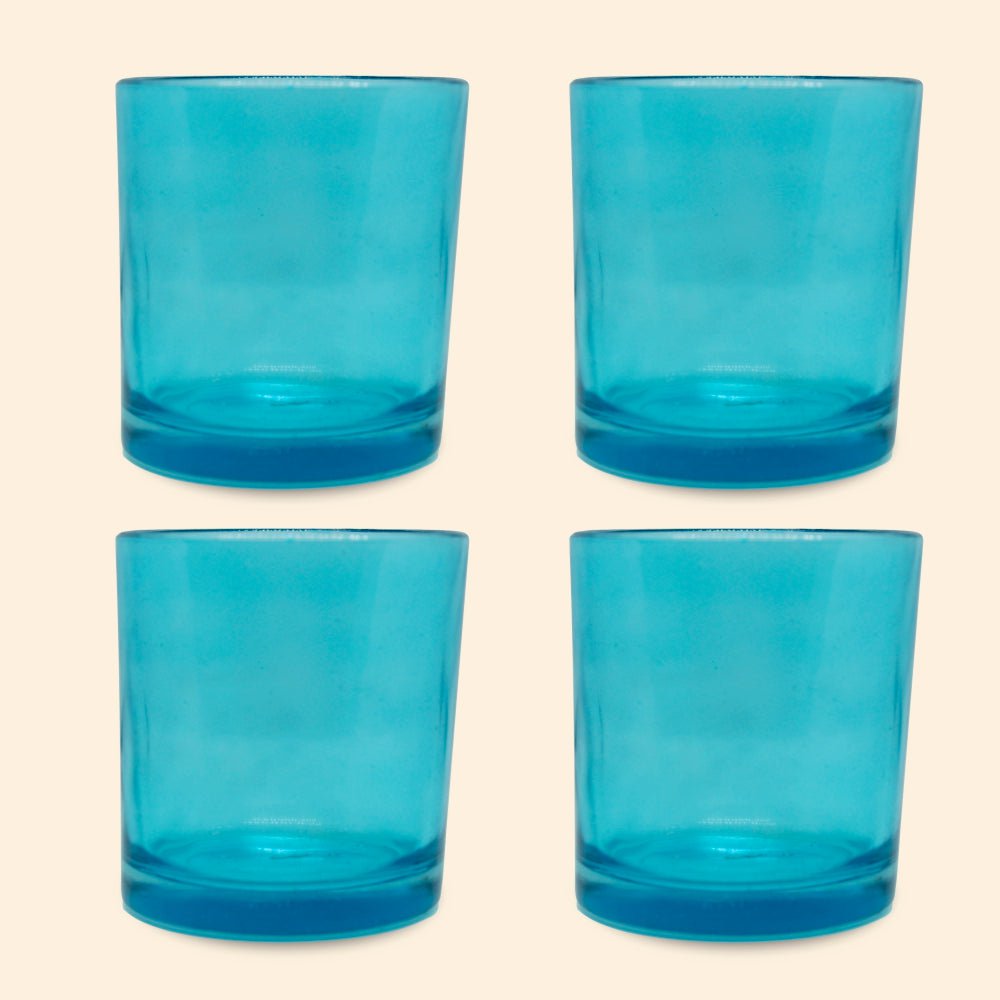 Shoprythm Packaging,Cosmetic Jar Blue glass candle jar