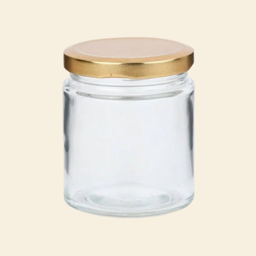 Shoprythm Packaging,Cosmetic Jar Glass jar with Golden lid