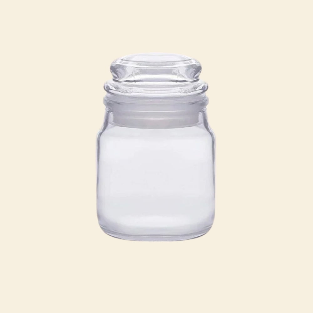 Shoprythm Packaging,Cosmetic Jar Transparent Glass Jar with Lid