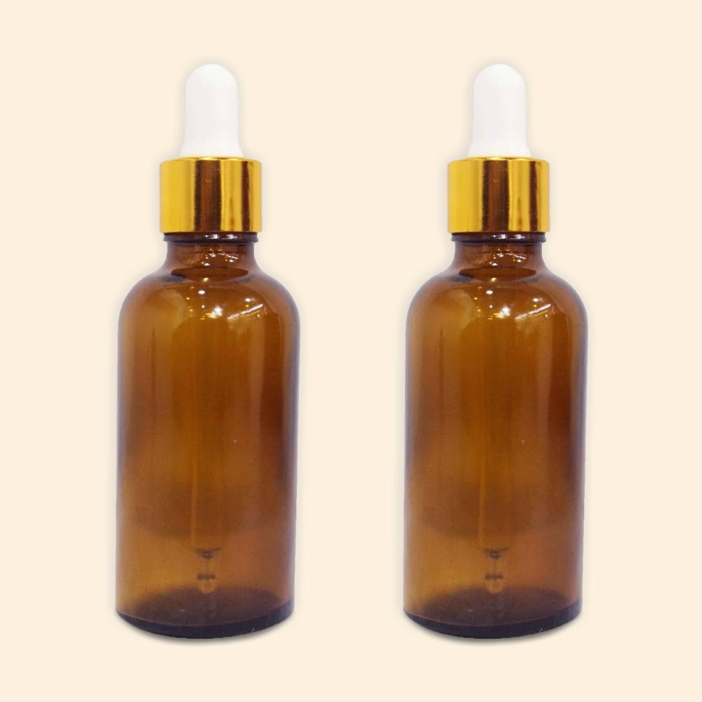 Golden Dopper Glass Amber bottle with golden dropper – Shoprythm