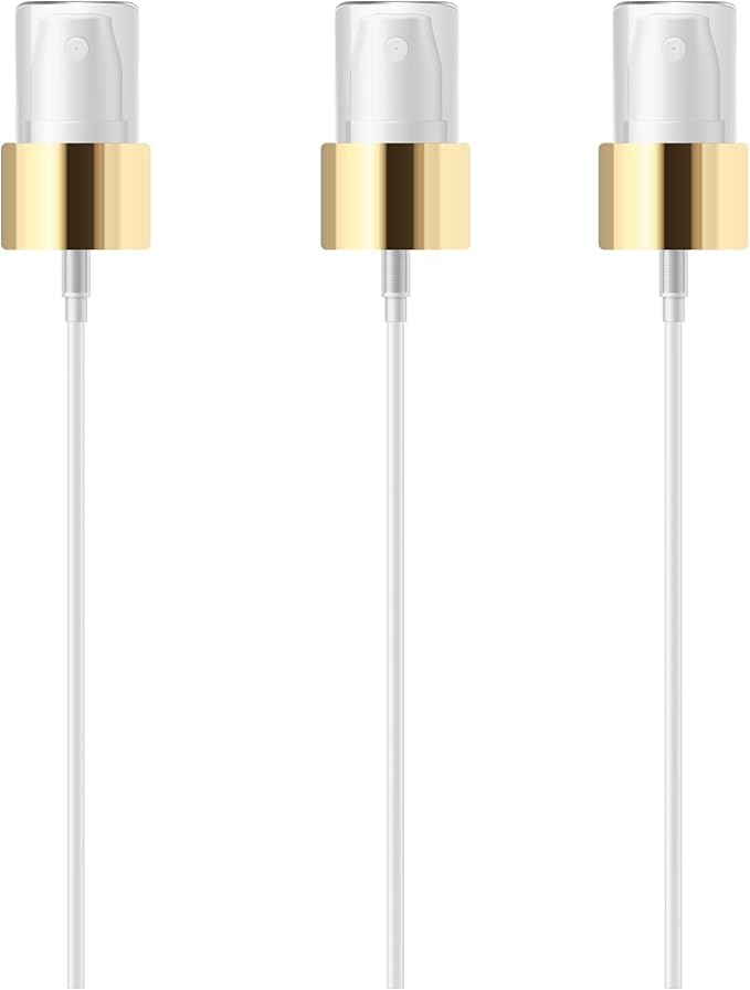 Shoprythm Packaging Pack of 3 Gold Pump Dispenser 100ml