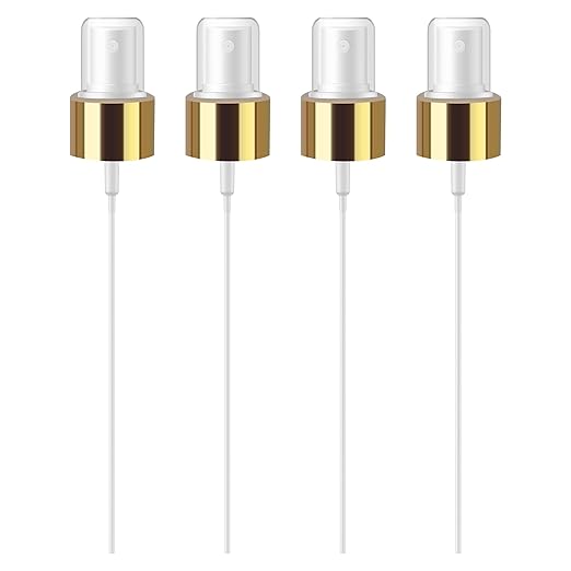 Shoprythm Packaging Pack of 4 Gold Pump Dispenser 100ml