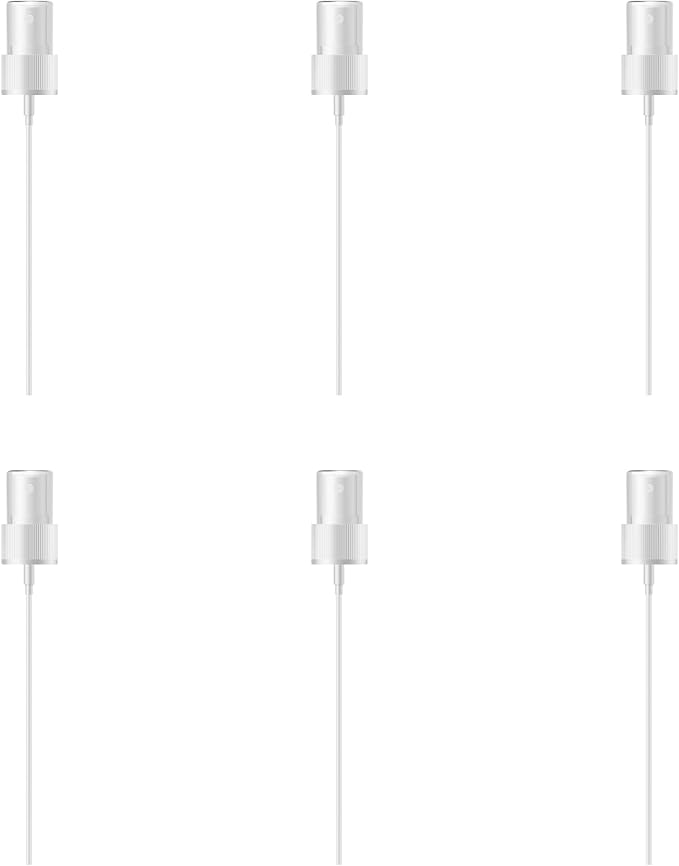 Shoprythm Packaging Pack of 6 White Spray Pump Dispensers – 60ml