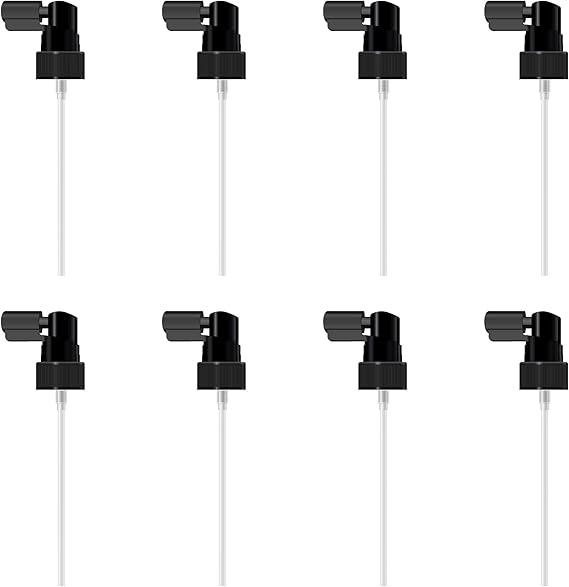 Shoprythm Packaging Pack of 8 Black Mist Spray Bottles – 60ml