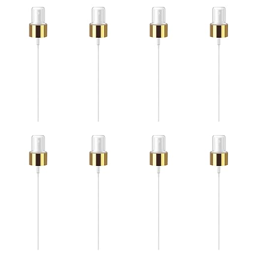 Shoprythm Packaging Pack of 8 Gold Pump Dispenser 100ml