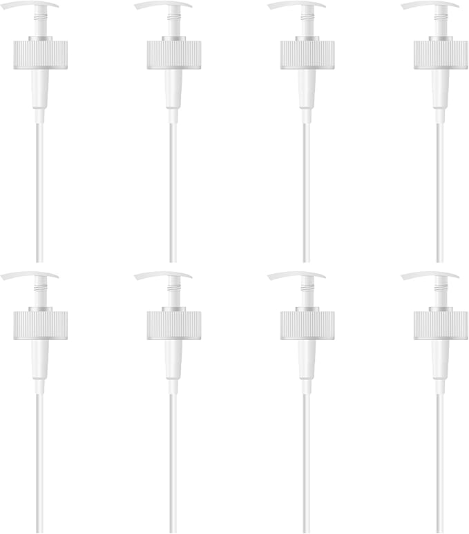 Shoprythm Packaging Pack of 8 White Pump Dispenser- 200ml