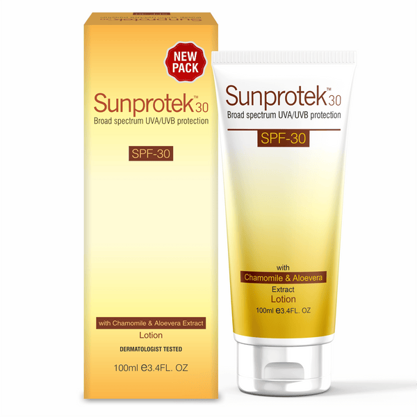 Shoprythm Sun Care,Sunprotek,Sunscreen Lotion 100ml Salve Sunprotek SPF-30 Lotion 100ml
