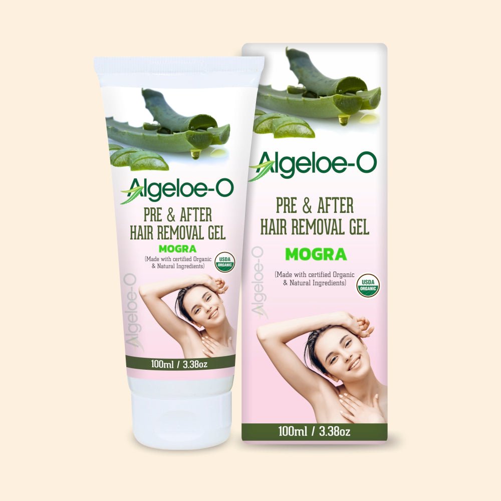 shoprythmindia Algeloe ALGELOE-O Gel Pre & After Hair Removal Mogra