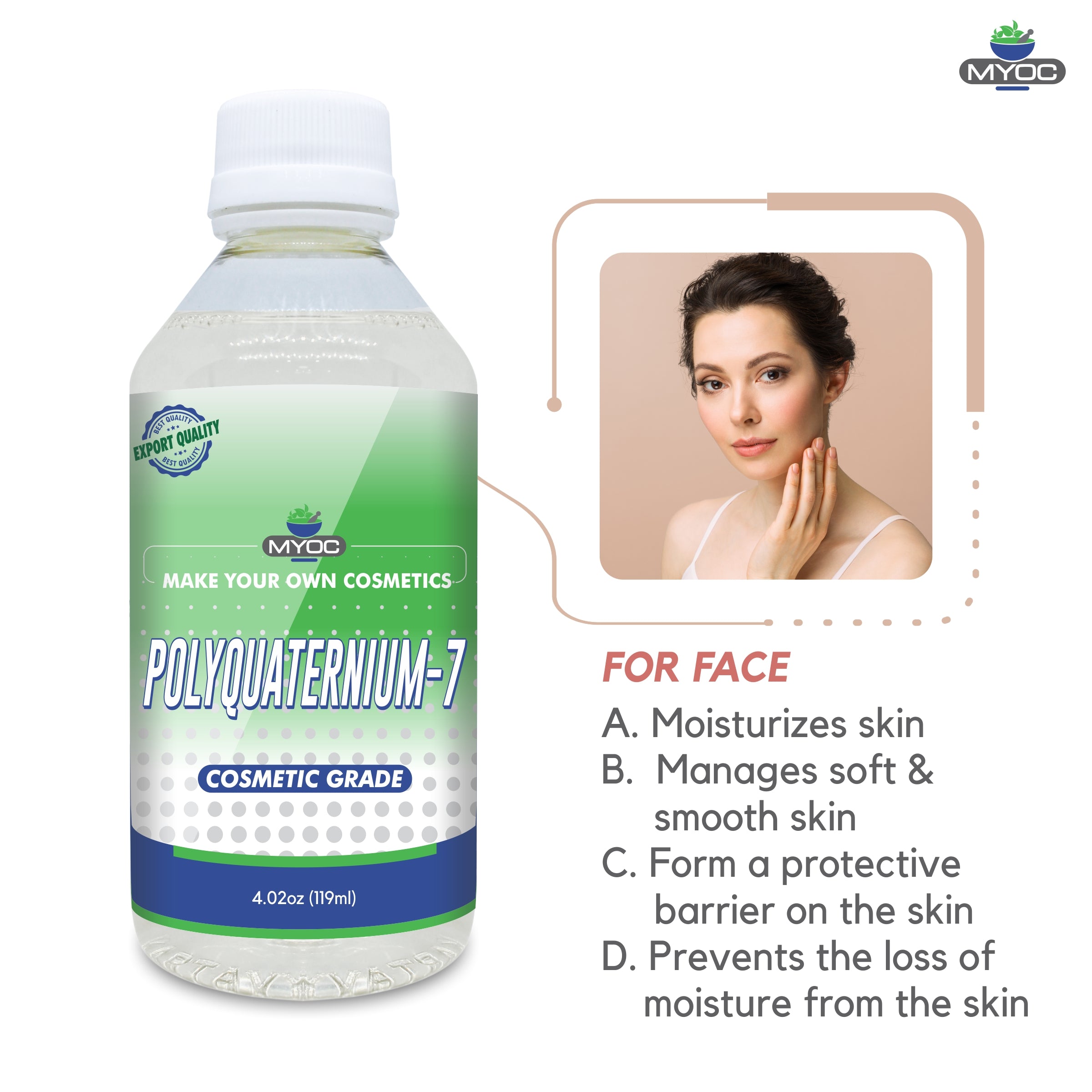 shoprythmindia Cosmetic Raw Material,Cosmetic Raw Materials 119ml MYOC Polyquaternium-7