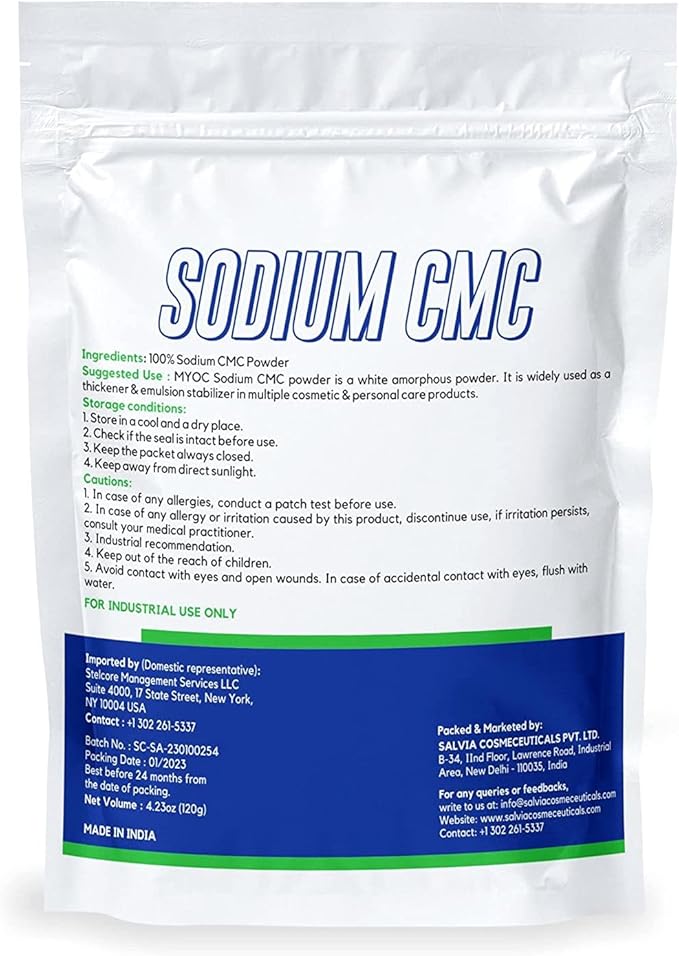 shoprythmindia Cosmetic Raw Material,Cosmetic Raw Materials 120g Sodium CMC Powder