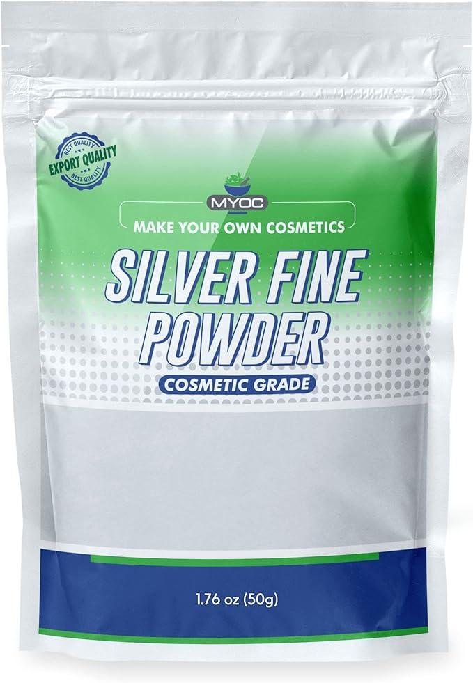 shoprythmindia Cosmetic Raw Material,Cosmetic Raw Materials 50g Silver Fine Powder
