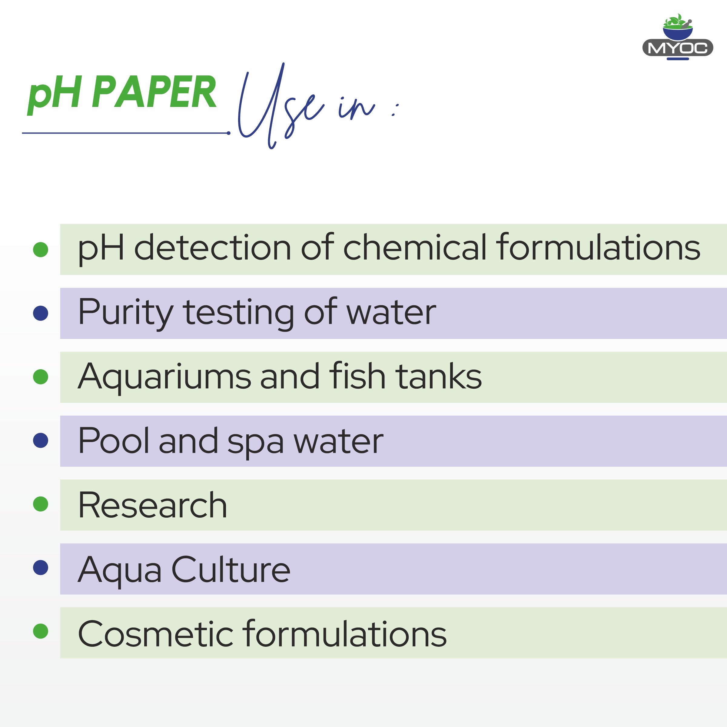 shoprythmindia Cosmetic Raw Material,Cosmetic Raw Materials MYOC pH Paper