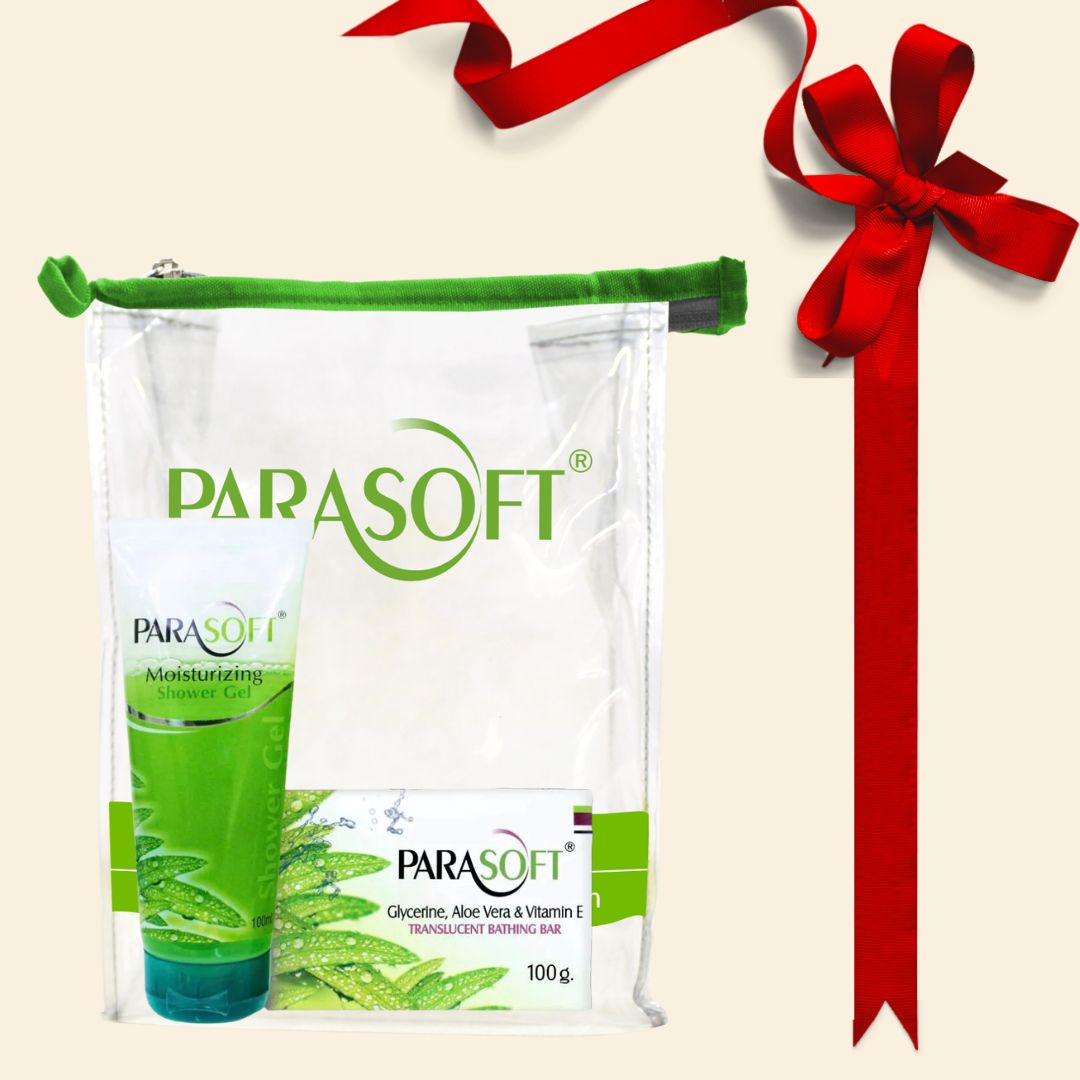 shoprythmindia Dry Skin Care Combo,Father's day Parasoft Shower Gel & Soap Gift Combo Kit