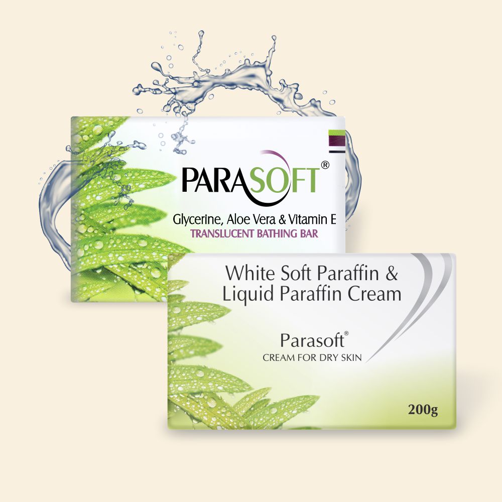 shoprythmindia Dry Skin Care Combo Parasoft Soap and Parasoft Cream for Dry Skin