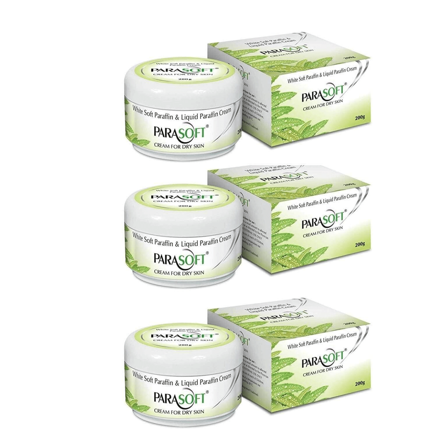 shoprythmindia Parasoft,Body & Foot Cream Pack of 3 Parasoft Cream 200 gram