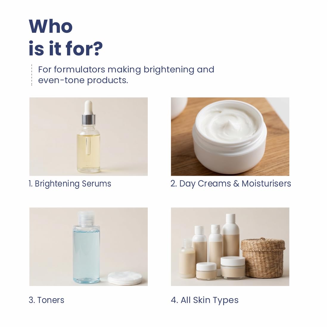 Brightening serums, Toners