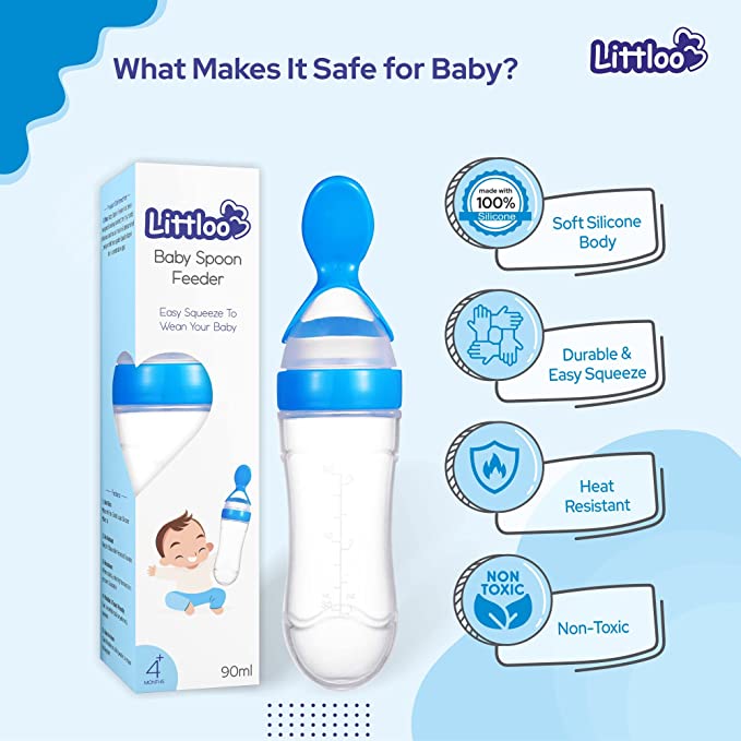 Littloo Littloo Littloo Baby Spoon Feeder (Silicone)