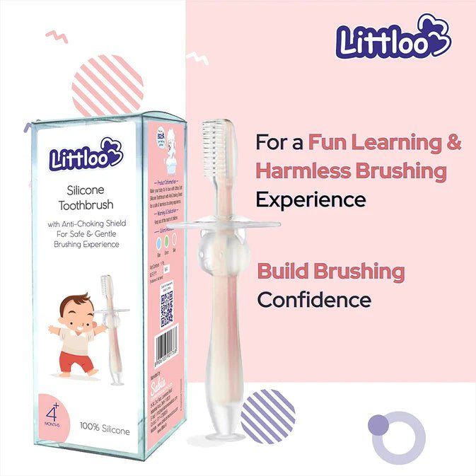 Littloo Littloo Littloo Baby Toothbrush (Plastic Anti-Choke)