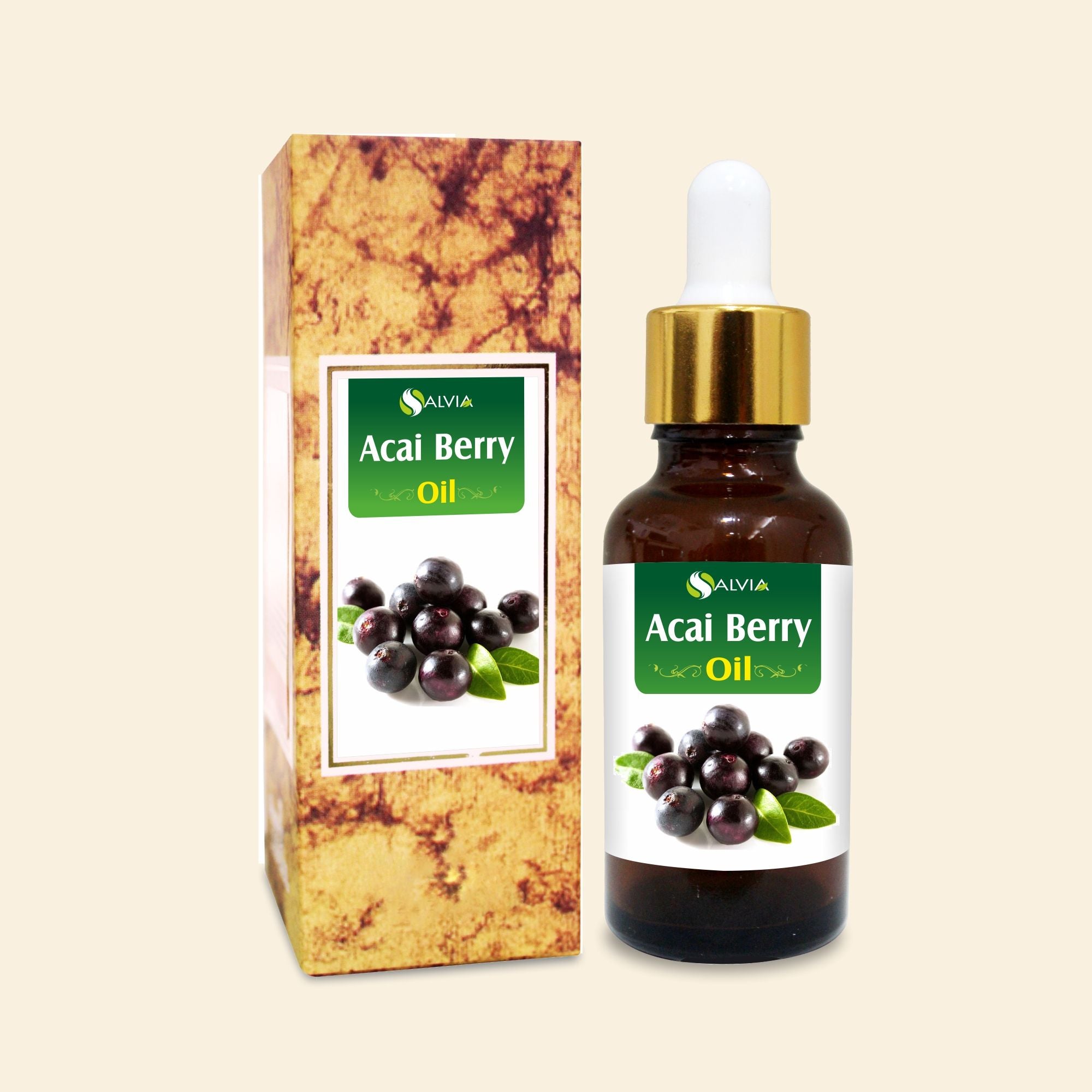 Salvia Best Products Carrier Oils, Essential Oils for Aromatherapy, Natural Carrier Oils, Products, Salvia Acai Berry Oil 100% Natural Pure Carrier Oil