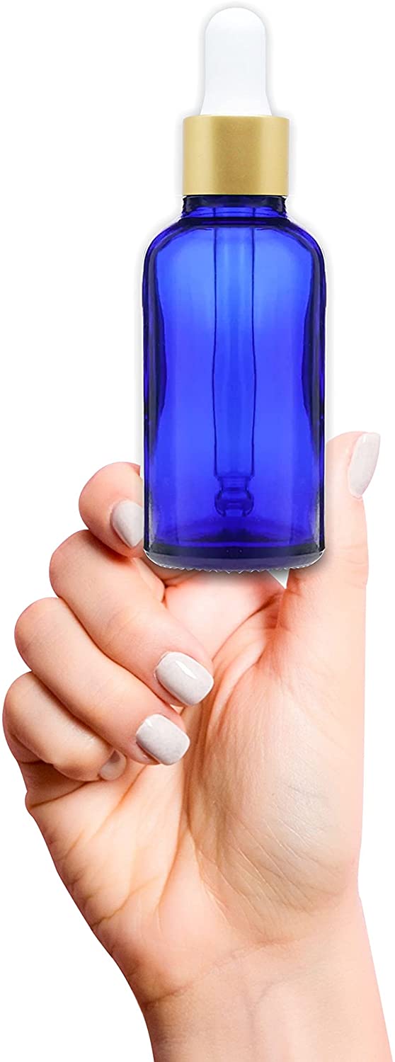 Salvia Cosmetic Jar,Cosmetic Jar Amber Blue Color Bottles 30ml