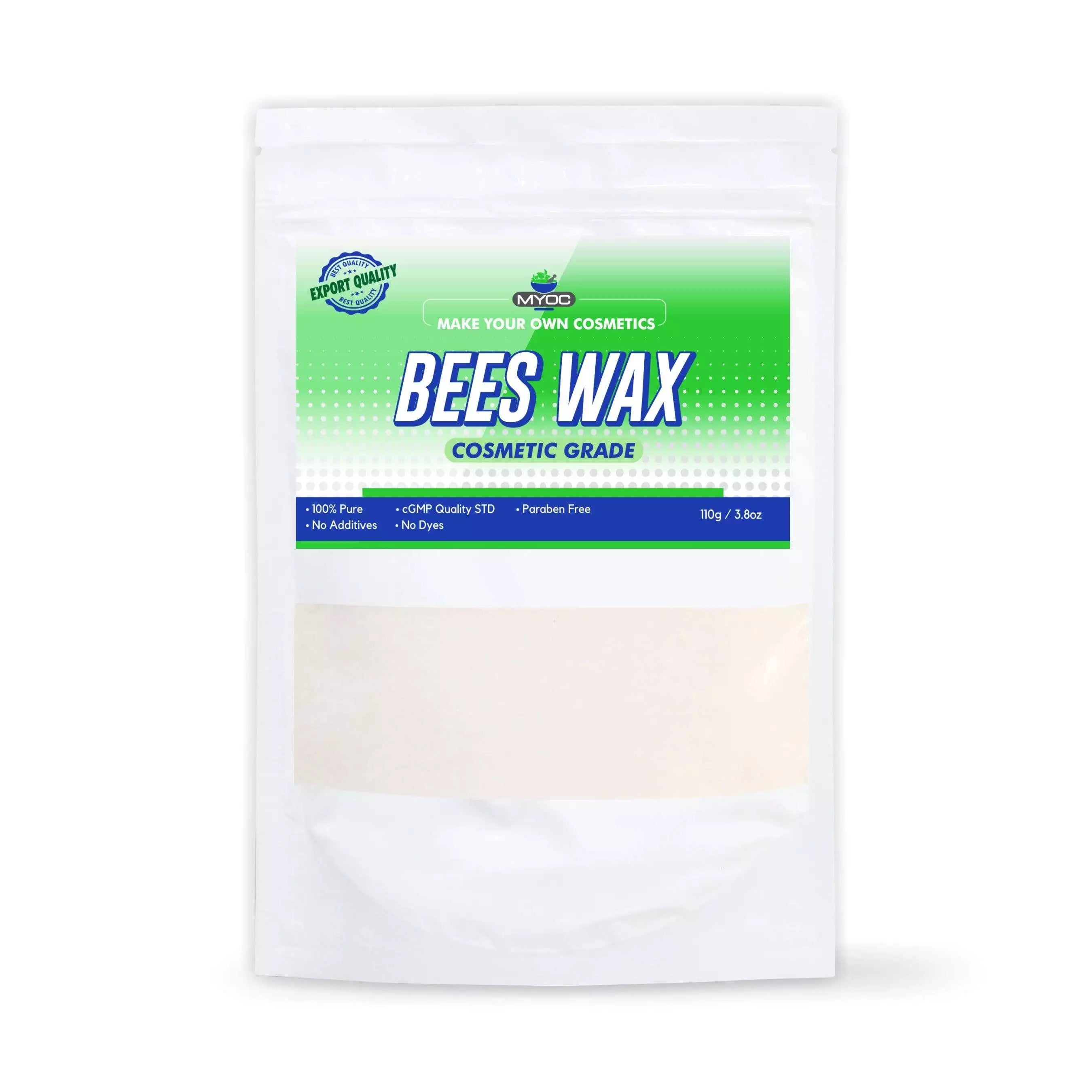 Salvia Cosmetic Raw Material Myoc Pure Raw Beeswax (110gm) For Skin, Hand And Lip Balm Products used In Cream, Lotion, Soaps