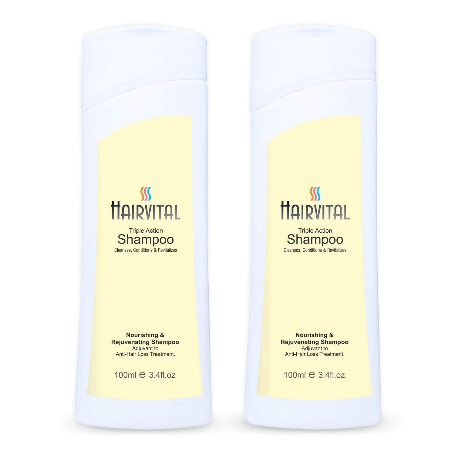 Salvia Hairvital, Dry Hair Pack of 2 Hairvital Triple Action Shampoo With Goodness of Aloe vera - 100ml