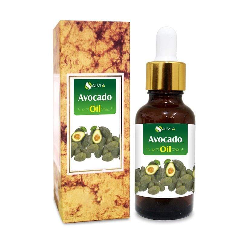 Salvia Natural Carrier Oils 10ml Avocado Oil (Persea Americana) 100% Natural Pure Carrier Oil Moisturizes & Strengthens Hair Collagen