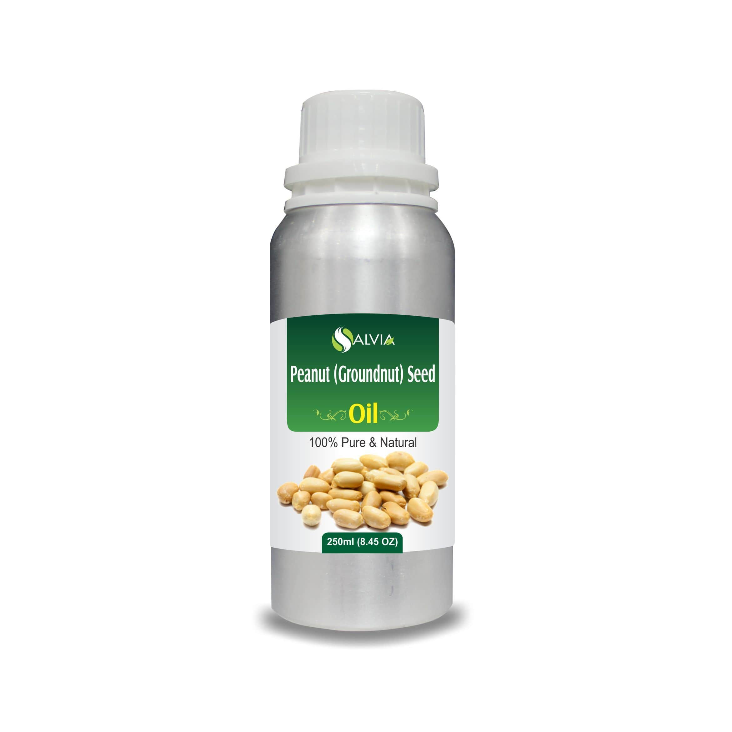 Salvia Natural Carrier Oils 250ml Peanut Oil (Arachis Hypogaea) 100% Pure Carrier Oil