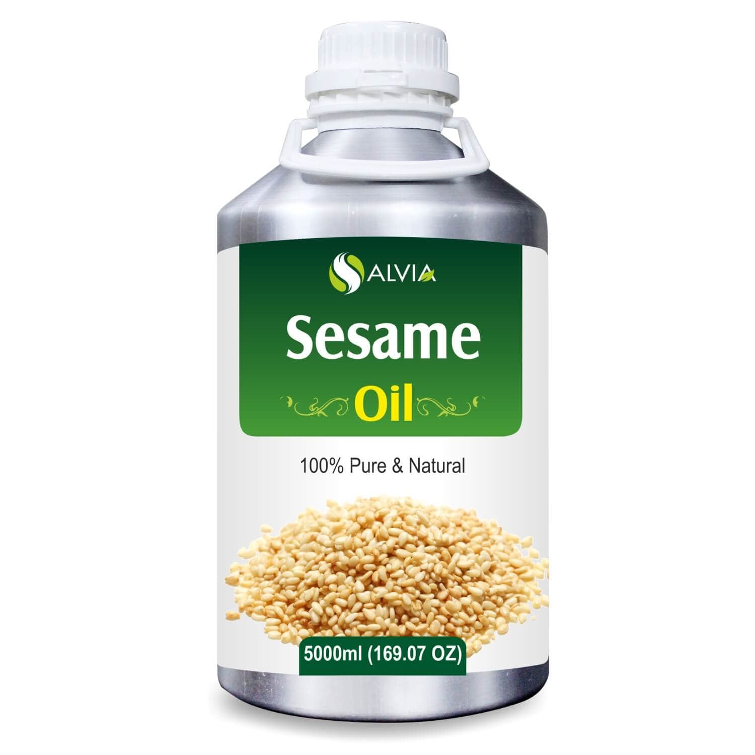 Salvia Natural Carrier Oils 5000ml Sesame Oil (Sesamum indicum) 100% Pure & Natural Oil