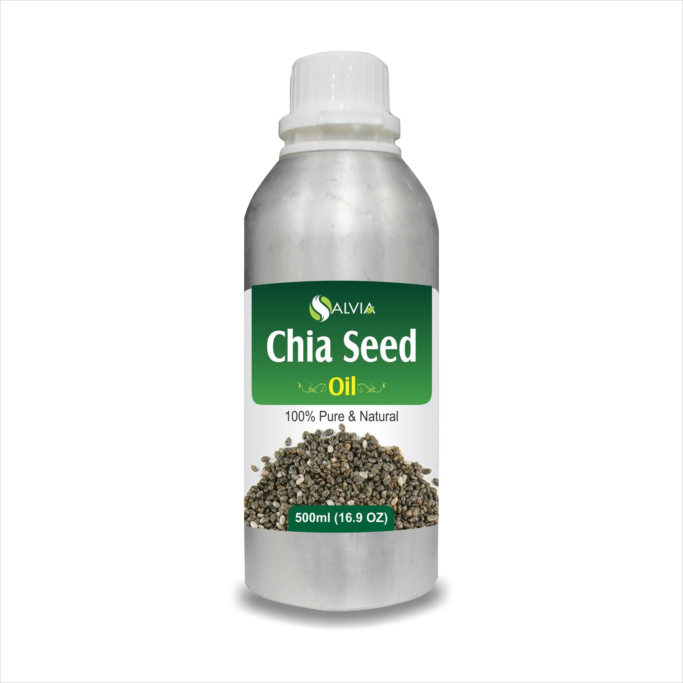 Chia Seed Oil - 100% Pure, Unrefined, Cold Pressed, Non-GMO Chia Seed Oil - 100% Pure, Unrefined, Cold Pressed, Non-GMO