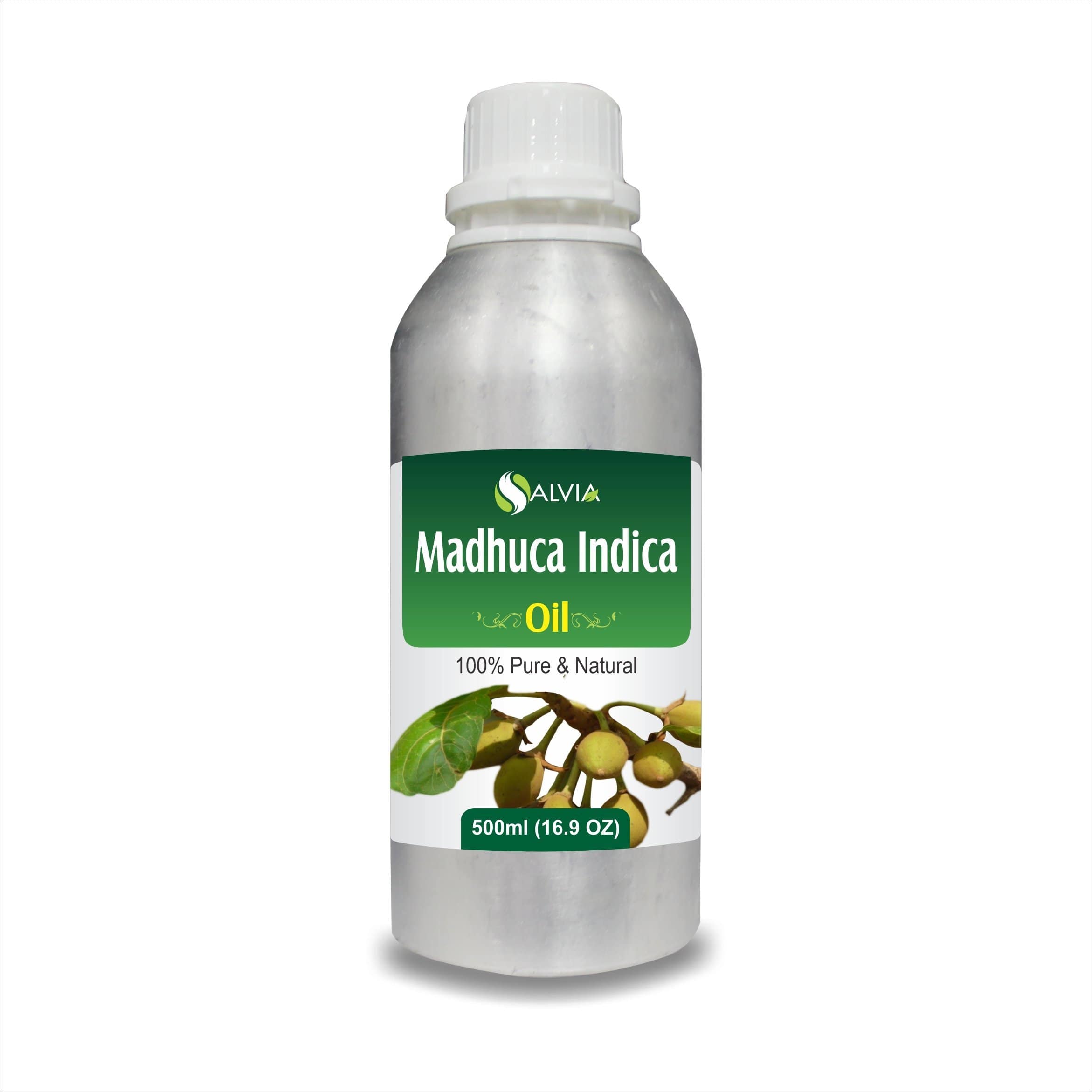 Salvia Natural Carrier Oils 500ml Madhuca Indica Oil (Bassia Latifolia) 100% Pure & Natural Carrier Oil Improves Skin Health, Mosquito Repellent, Reduces Joint Pain