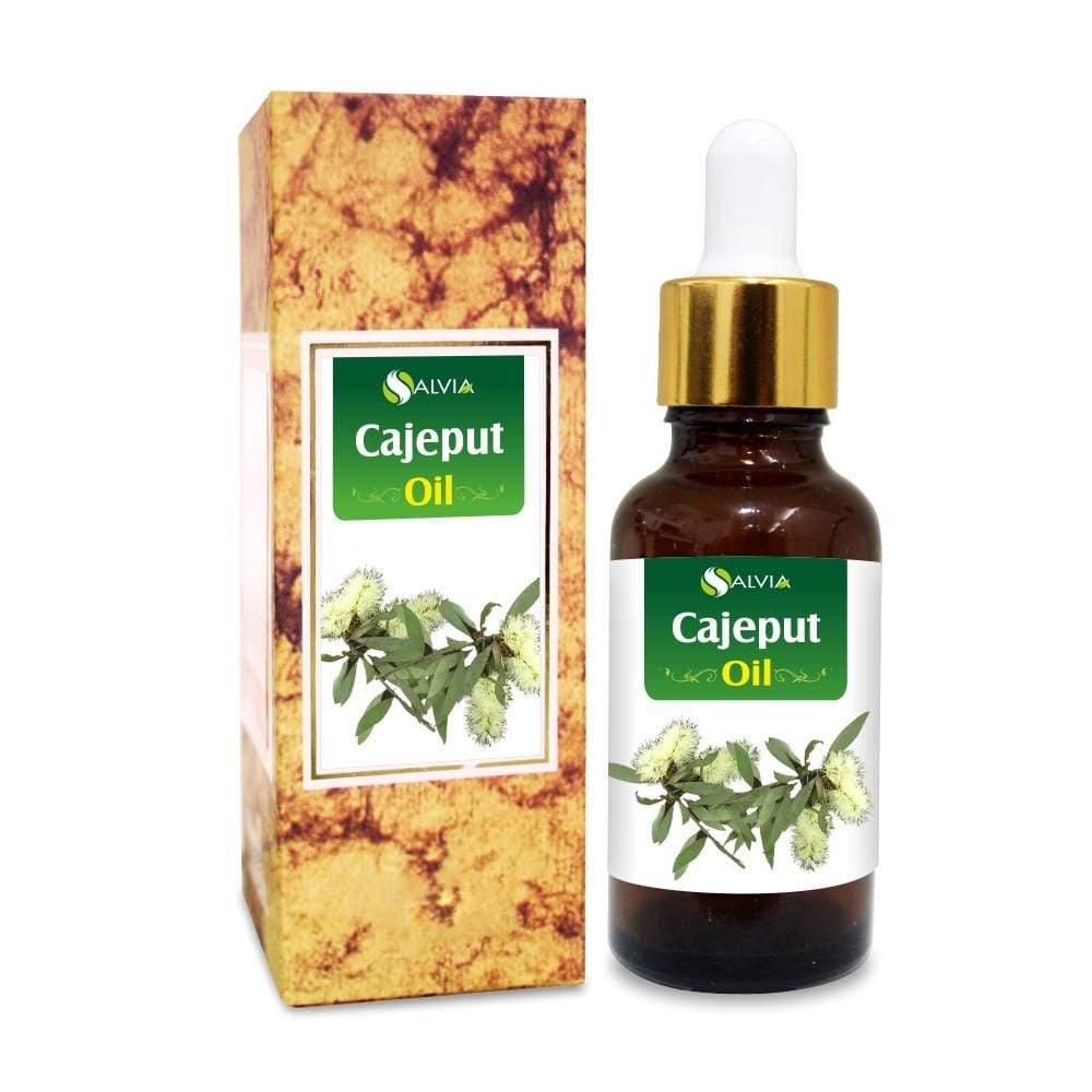 Salvia Natural Essential Oils 10ml Cajeput Oil (Melaleuca leucadendron) 100% Natural Pure Essential Oil Treats Headaches, Colds, Reduces Fungal Infection, Treats Joint Pain