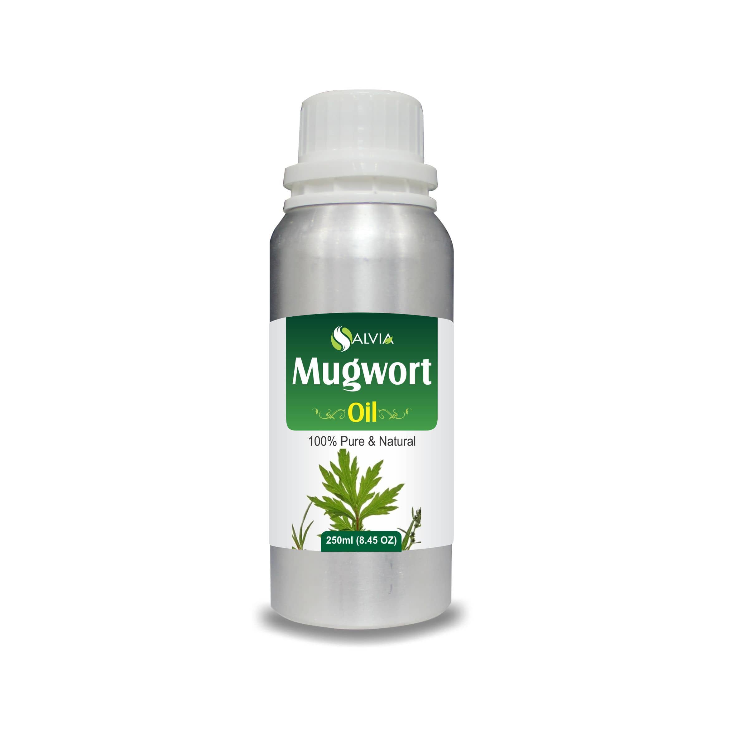 Salvia Natural Essential Oils 250ml Mugwort Oil (Artemisia-Vulgaris) 100% Natural Pure Essential Oil Protects, Nourishes & Hydrates The Skin, Anti-Aging Properties, Removes Excessive Oil in Scalp