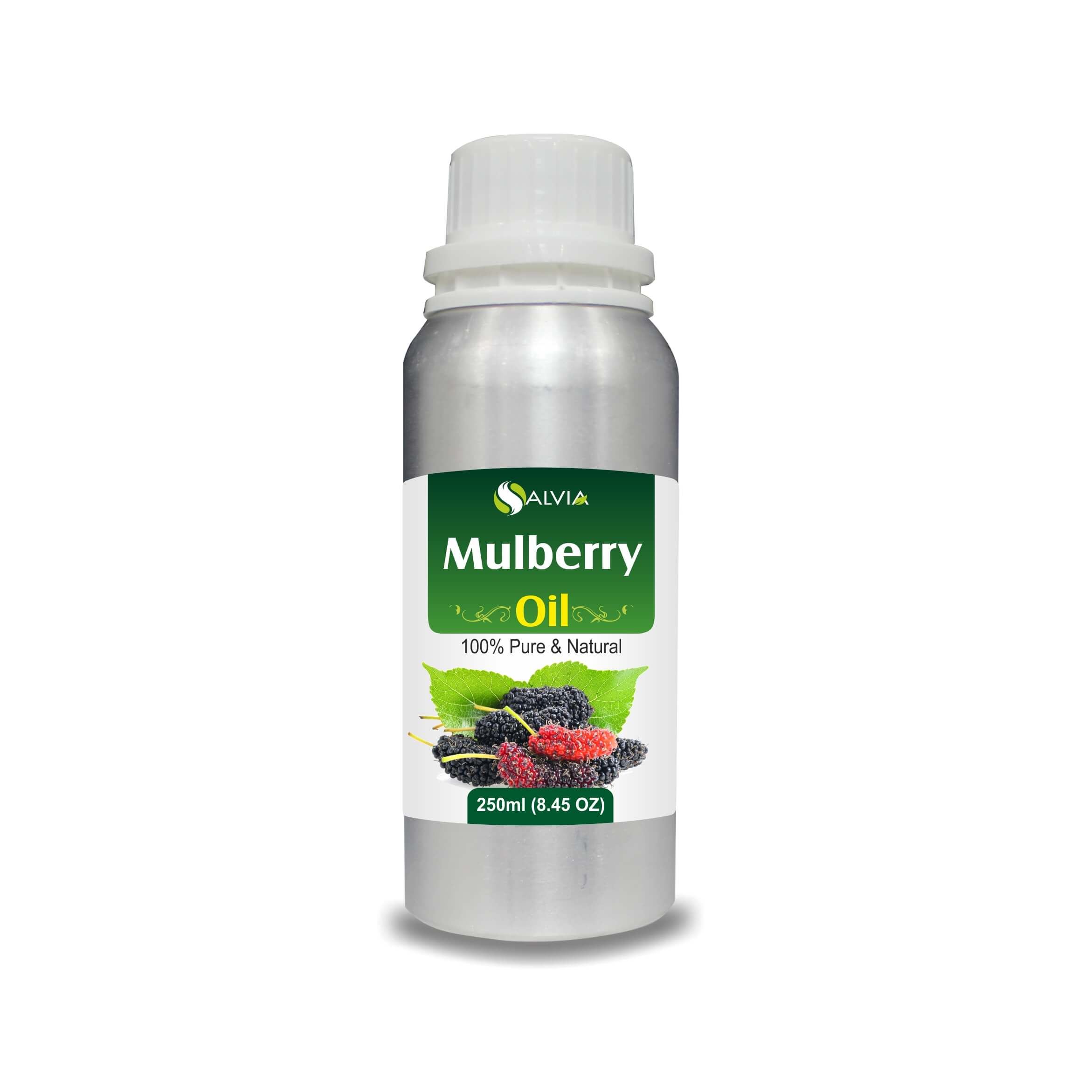 Salvia Natural Essential Oils 250ml Mulberry Oil (Morus alba) Pure, Natural And Cold Pressed Mulberry oil | For Diffusers, Soap Making, Candles, Lotion, Home Scents, Bath Bombs, DIY Homemade Products