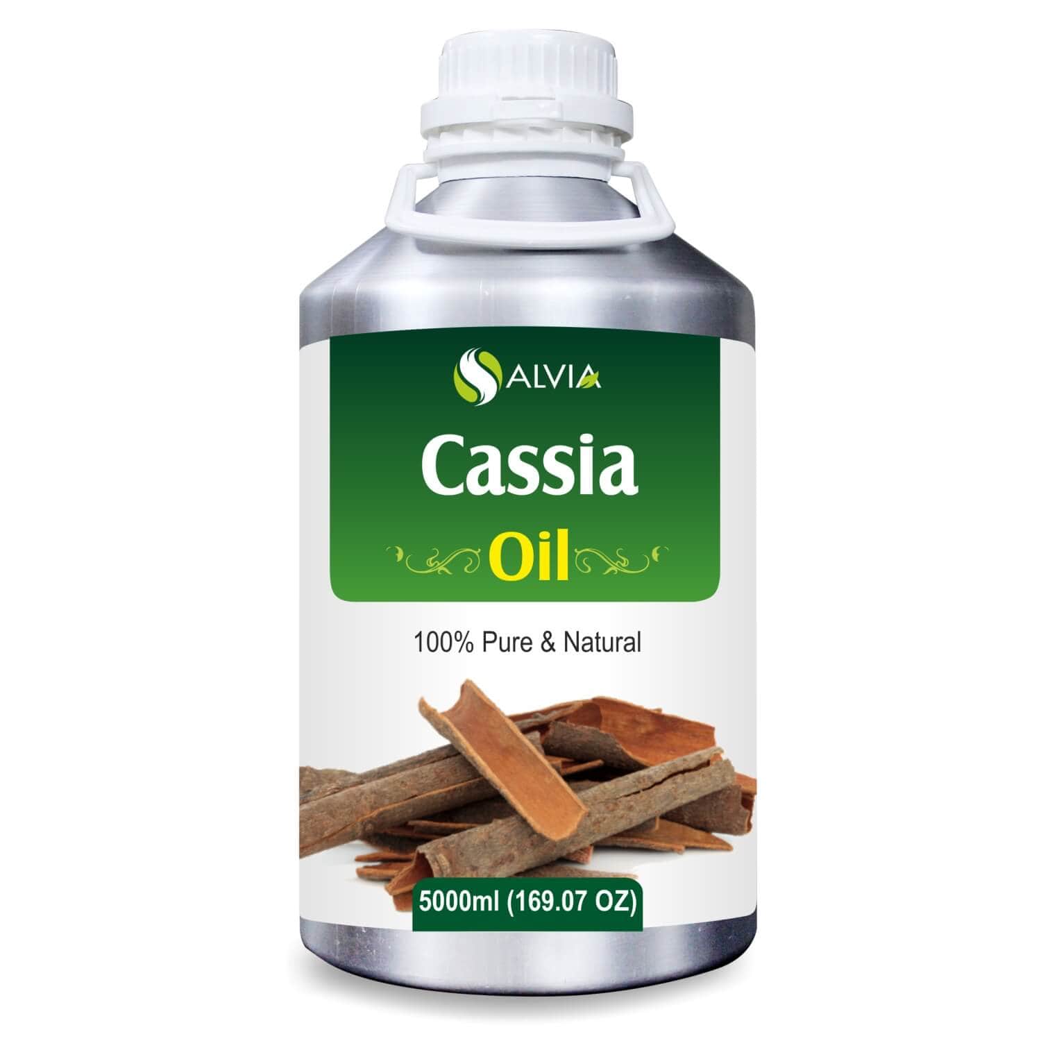 Salvia Natural Essential Oils 5000ml Cassia Oil (Cassia fistula) 100% Natural Pure Essential Oil For Joint Pain, Reduces Arthritis Pain, Alleviates Stress, Treats Acne, And More