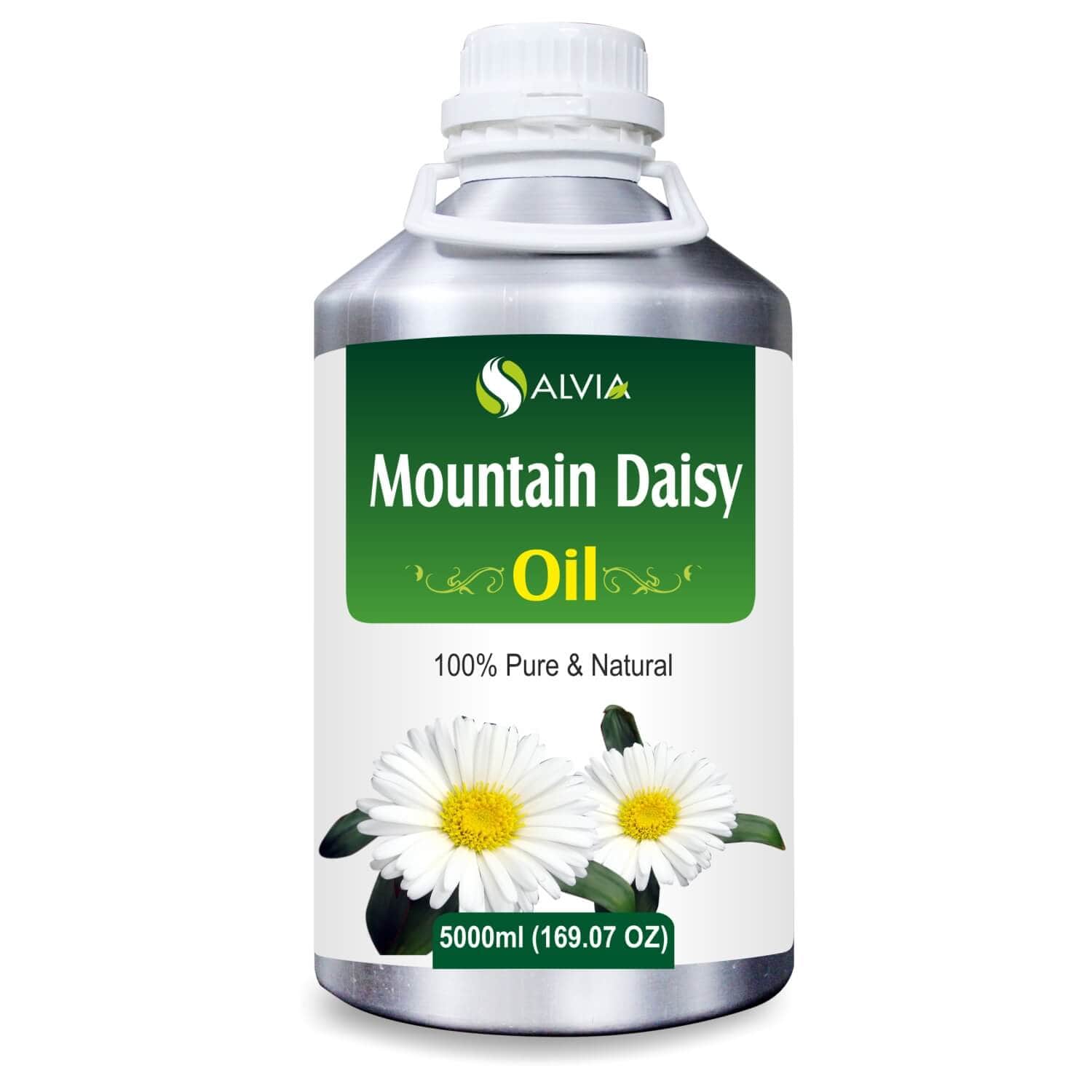 Salvia Natural Essential Oils 5000ml Mountain Daisy Oil (Celmisia semicordata) 100% Natural Pure Essential Oil Soothes Bruises, Open Wounds, Pain Reliever, SkinCare & HairCare, Anti-Oxidant
